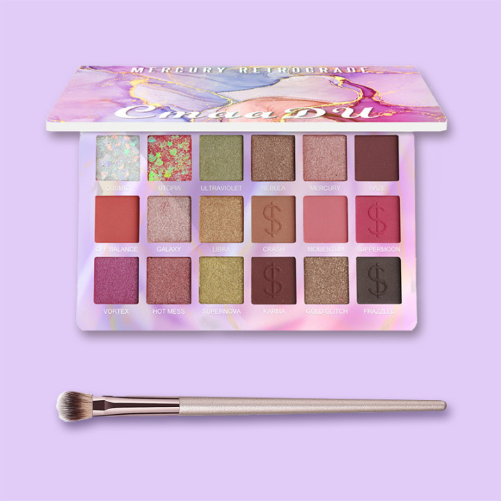 CmaaDu 18 Colors Eyeshadow Palette with Brush Fashion Beauty Makeup Matte Shimmer Eye Shadow Cosmetic Waterproof Lasting TSLM1, 1pcs brush
CmaaDu 18 Colors Eyeshadow Palette with Brush Fashion Beauty Makeup Matte Shimmer Eye Shadow Cosmetic Waterproof Lasting TSLM1, 1pcs brush