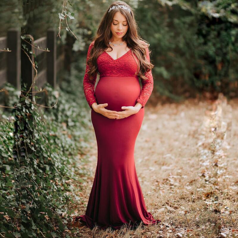 New Maternity Long Sleeve Dresses Pregnancy Women Cotton Lace Stitching Maxi Gown Fancy Shooting Photo Photography Props Clothes, As the picture
New Maternity Long Sleeve Dresses Pregnancy Women Cotton Lace Stitching Maxi Gown Fancy Shooting Photo Photography Props Clothes, As the picture
