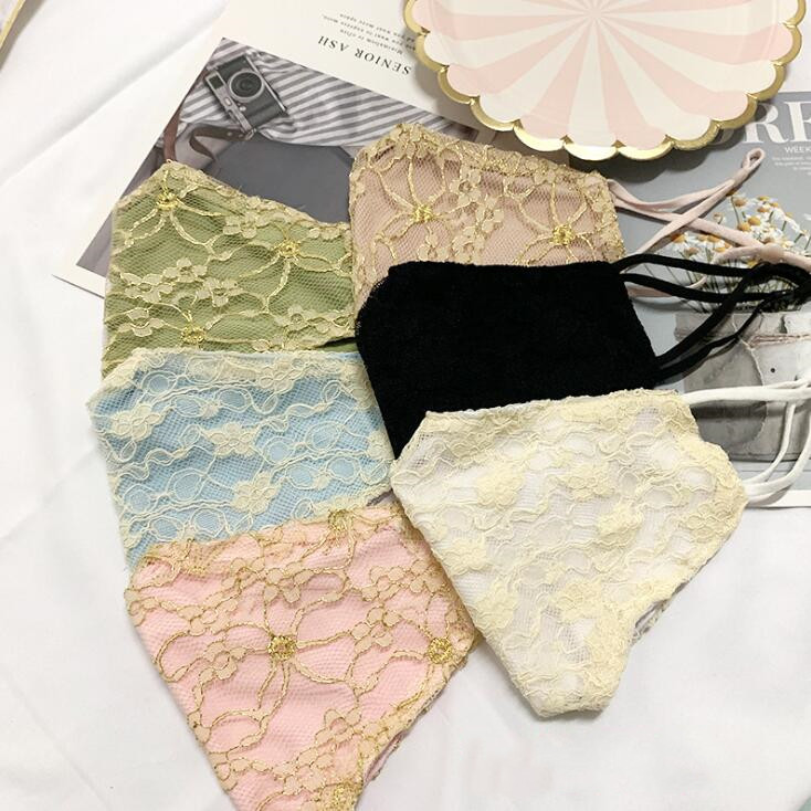 Lace Cotton Face Mask Double Breathable Thin Designer Face Mask Reusable Fashion Cloth Mouth Mask Women Dust Adjustable Face Masks CGY265
Lace Cotton Face Mask Double Breathable Thin Designer Face Mask Reusable Fashion Cloth Mouth Mask Women Dust Adjustable Face Masks CGY265
