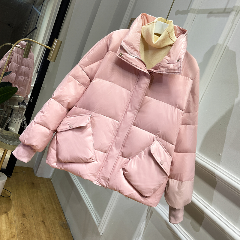 Ailegogo New Bright Side White Duck Down Jacket Winter Women Loose Stand Collar Parkas Female Warm Snow Down Outerwear, Beige
Ailegogo New Bright Side White Duck Down Jacket Winter Women Loose Stand Collar Parkas Female Warm Snow Down Outerwear, Beige