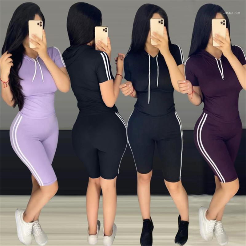 Clothing Sets Women Summer Tracksuits Designer High Waist Striped 2pcs Running Suits Pullover Hooded Tops Shorts, Black
Clothing Sets Women Summer Tracksuits Designer High Waist Striped 2pcs Running Suits Pullover Hooded Tops Shorts, Black