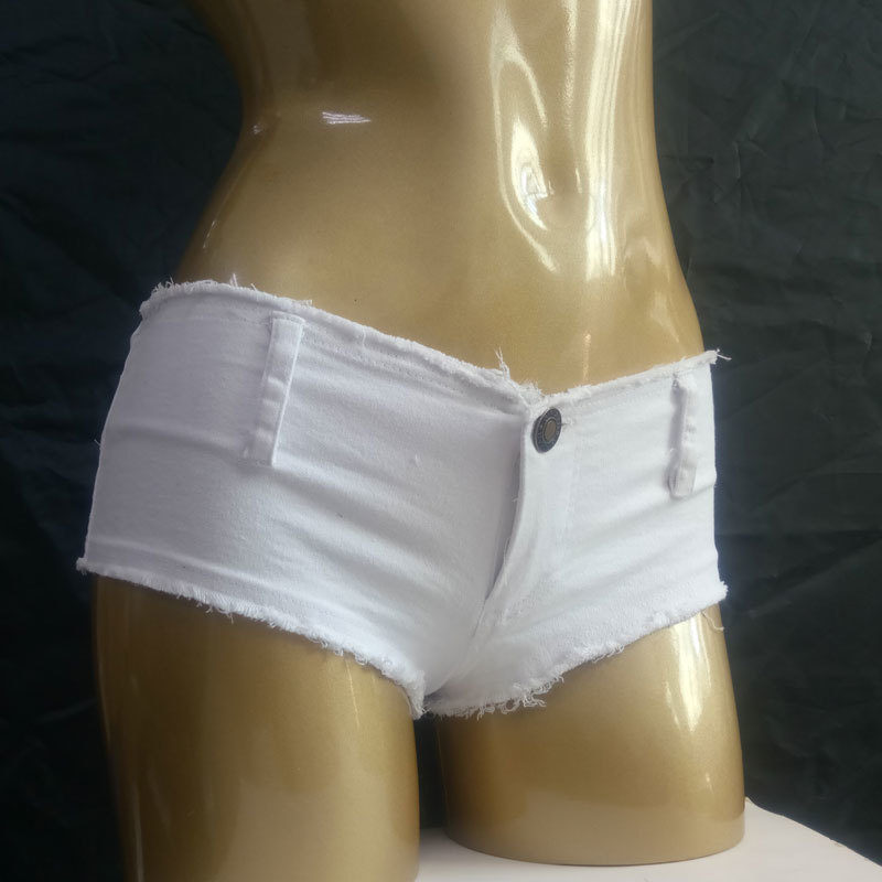 Sexy Women Tassel Low Rise Waist Hot Short Sexy Denim Booty Sexy Jeans Shorts Vintage Cute Micro Mini Short Club Wear Plus Size T200602