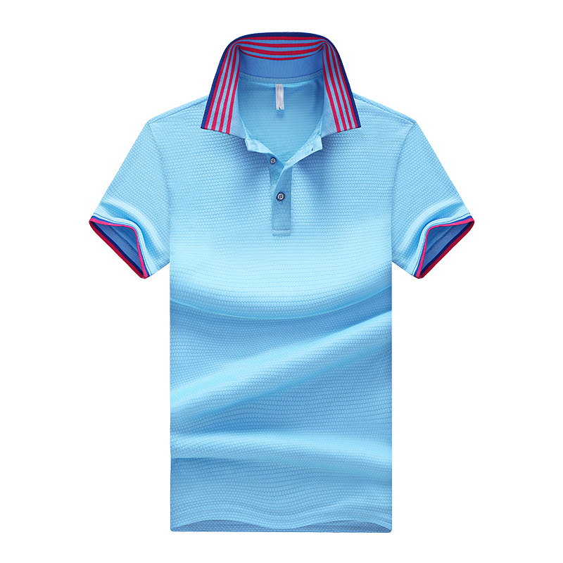 2020 Summer middle-aged and elderly Ice Silk shirt men's leisure business lapel short sleeve large size T-shirt men, Blue
2020 Summer middle-aged and elderly Ice Silk shirt men's leisure business lapel short sleeve large size T-shirt men, Blue
