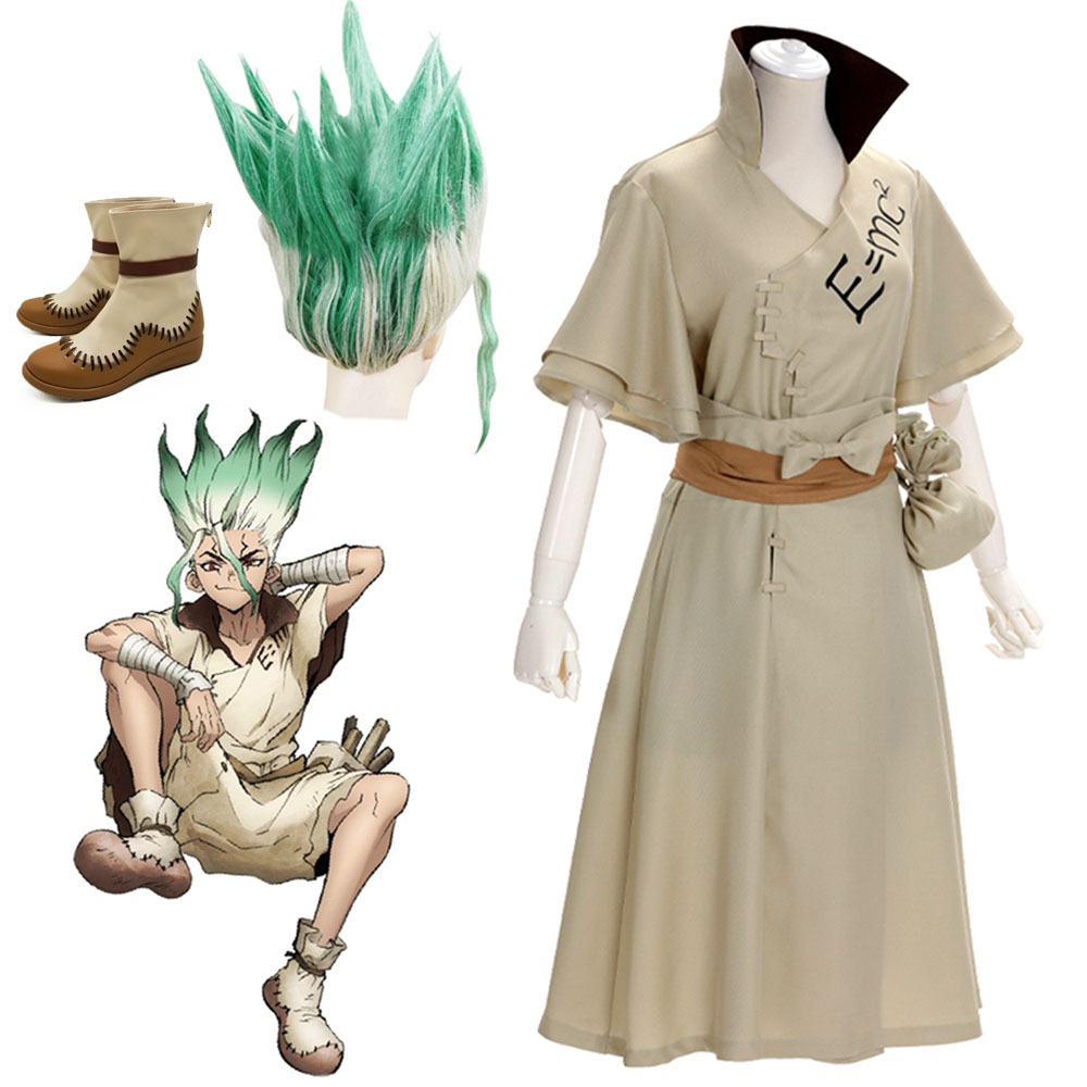 Anime Dr. Stone Senku Ishigami Cosplay Costume for Man Male Vintage Medieval White Full Wig Set
Anime Dr. Stone Senku Ishigami Cosplay Costume for Man Male Vintage Medieval White Full Wig Set