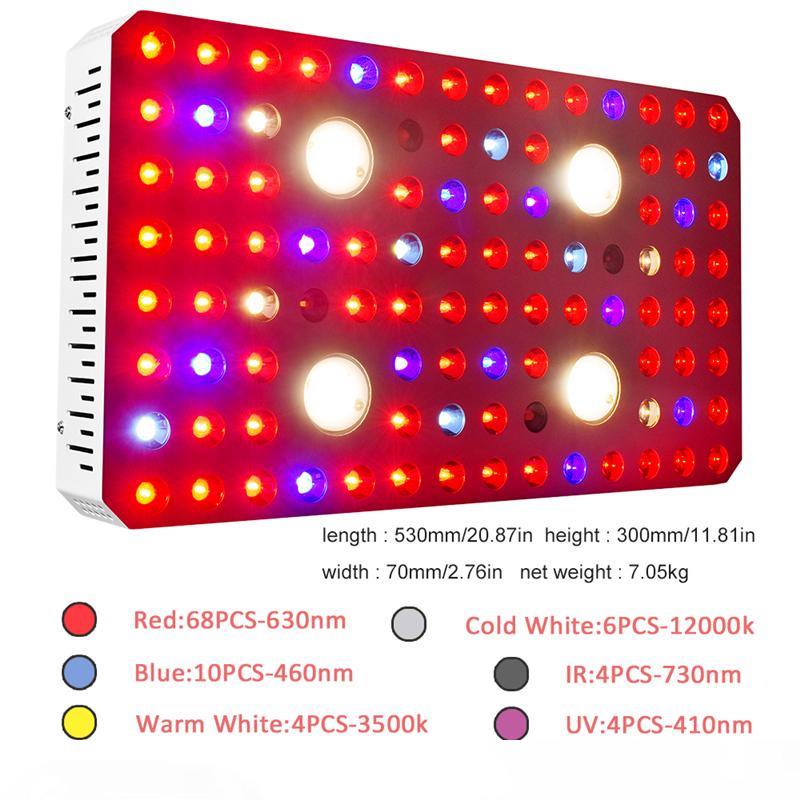 2020 New waterproof design 2000w COB full spectrum dual chip light source UV IR plant growth lamp indoor greenhouse for medicinal plants
2020 New waterproof design 2000w COB full spectrum dual chip light source UV IR plant growth lamp indoor greenhouse for medicinal plants