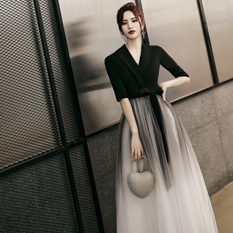 LUX ANGNER 2020 Fashion Korean Style Women Dress V-Neck Black Ankle-length Female Gradient Dresses Women Clothes, Style 1
LUX ANGNER 2020 Fashion Korean Style Women Dress V-Neck Black Ankle-length Female Gradient Dresses Women Clothes, Style 1