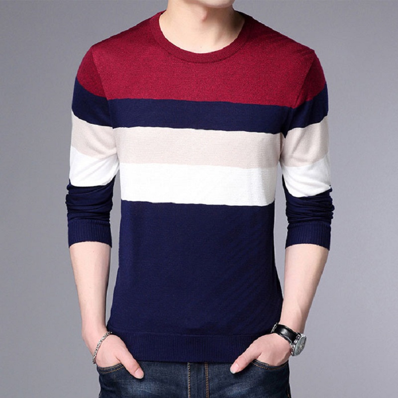 Casual Slim Fit Men Sweater Autumn Winter Clothes Striped Design Fashion O-neck Long Sleeve Knit Pullover Men Clothing 2020, Myd127-1
Casual Slim Fit Men Sweater Autumn Winter Clothes Striped Design Fashion O-neck Long Sleeve Knit Pullover Men Clothing 2020, Myd127-1