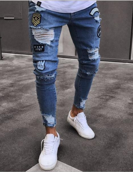 Mens Skinny jeans Casual Slim Biker Denim Knee Hole hiphop Ripped Pants Washed High quality fashion multiple choices E85I, 2017
Mens Skinny jeans Casual Slim Biker Denim Knee Hole hiphop Ripped Pants Washed High quality fashion multiple choices E85I, 2017