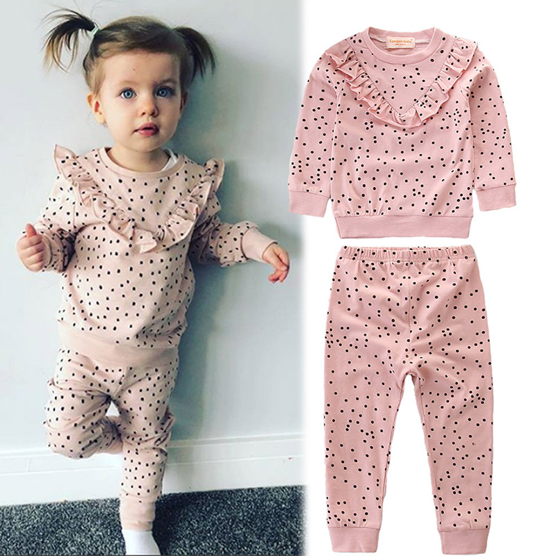 Girl Set Fashionable Spring & Autumn Leisure Girls Polka Dot Printing Round Neck Long Sleeve Sweater + Pants 2pcs Kid Clothes, 1310 beige
Girl Set Fashionable Spring & Autumn Leisure Girls Polka Dot Printing Round Neck Long Sleeve Sweater + Pants 2pcs Kid Clothes, 1310 beige