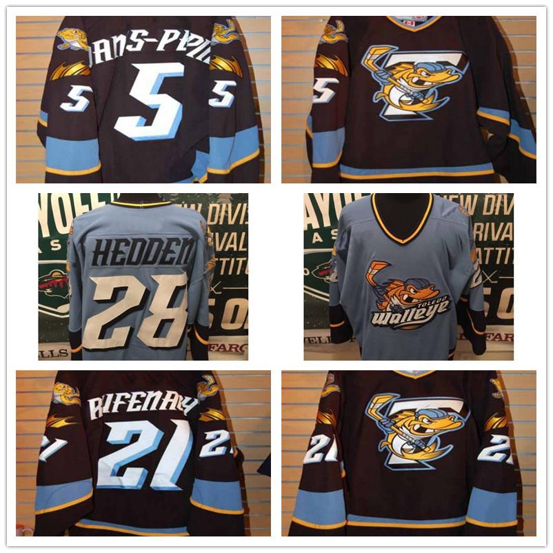 New Customize ECHL 2010-11 Toledo Walleye 28 Mike Hedden 5 Simon Danis Pepin Mens Womens Kids Best quality Cheap Hockey Jerseys Goalit Cut
New Customize ECHL 2010-11 Toledo Walleye 28 Mike Hedden 5 Simon Danis Pepin Mens Womens Kids Best quality Cheap Hockey Jerseys Goalit Cut