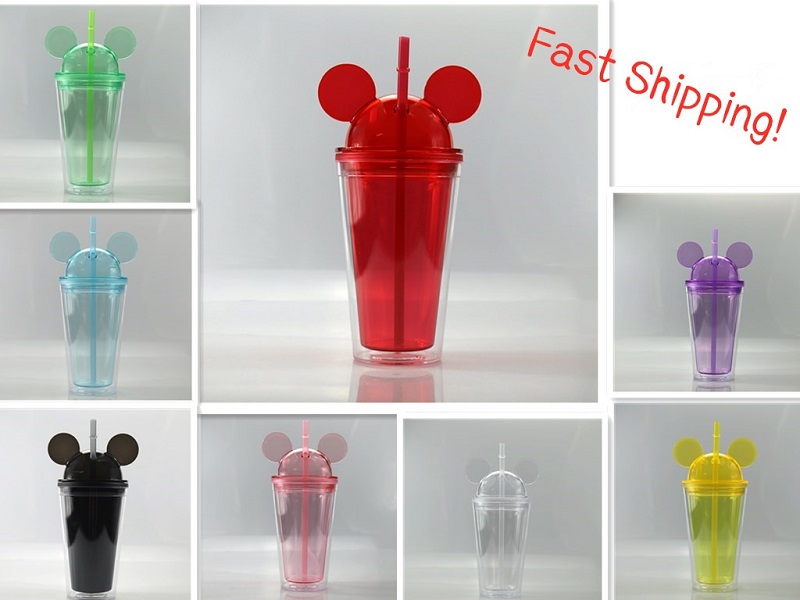 15oz Mouse Ear Tumblers mouse cup with Dome Lid 450ml Acrylic Cups Straws Double Walled Clear Travel Mugs Cute Child Kid Water Bottles, Pink
15oz Mouse Ear Tumblers mouse cup with Dome Lid 450ml Acrylic Cups Straws Double Walled Clear Travel Mugs Cute Child Kid Water Bottles, Pink