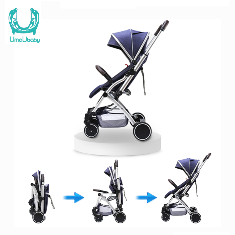 Baby Stroller Lightweight Travel Tourism Folding Trolley Can Sit and Lie High Landscape Suitable for Four Seasons
Baby Stroller Lightweight Travel Tourism Folding Trolley Can Sit and Lie High Landscape Suitable for Four Seasons