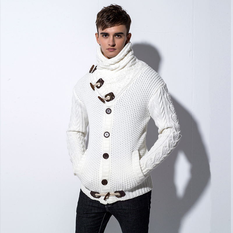 Winter men fashion horn button sweaters slim fit warm knitwear jersey men casual turtleneck christmas sweaters pull homme 4XL, Black
Winter men fashion horn button sweaters slim fit warm knitwear jersey men casual turtleneck christmas sweaters pull homme 4XL, Black
