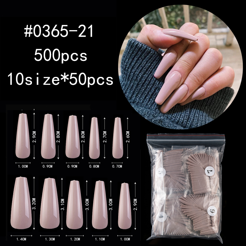 Lamemoria 500pcs Long Ballerina False Nails Fashion New Pure Color Glue Coffin Shaped Fake Nail Art Tips Nail Extensions, 0365-13-500pcs
Lamemoria 500pcs Long Ballerina False Nails Fashion New Pure Color Glue Coffin Shaped Fake Nail Art Tips Nail Extensions, 0365-13-500pcs