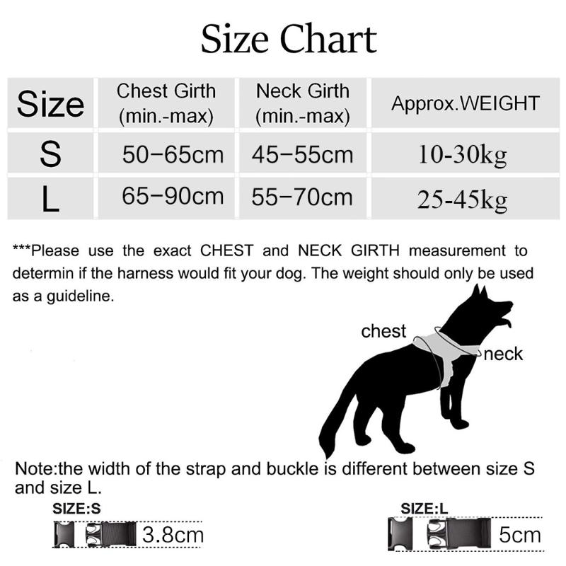 Dog Harness K9 Walking Adjustable Nylon Pet Dog Collar Vest Bungee Leash Harness For Small Larges Dogs German Shepherd