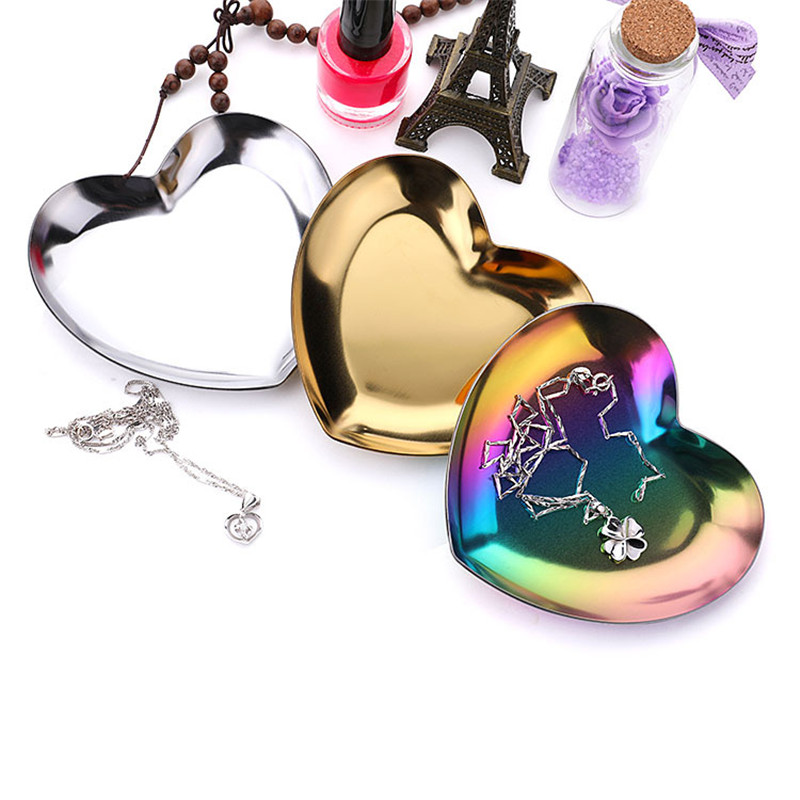 Jewelry Display Tray Wholesale Necklace Tray Fancy Tray Colored Heart Shape Stainless Steel Serving Plate Storage
Jewelry Display Tray Wholesale Necklace Tray Fancy Tray Colored Heart Shape Stainless Steel Serving Plate Storage