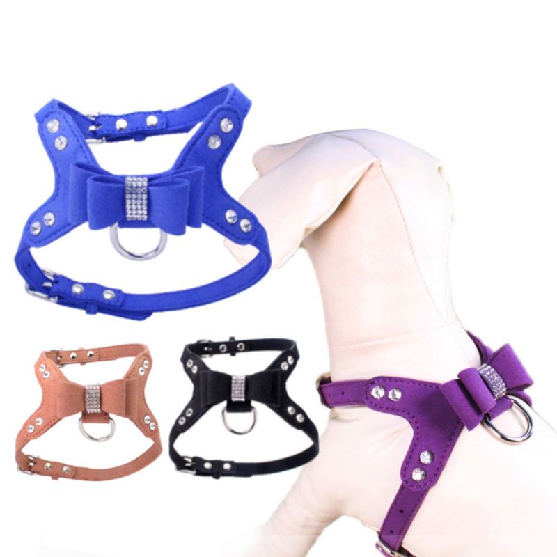 Soft Suede Leather Dog Harness Rhinestone Pet Vest Velvet & Leather Leash Collar Harnesses For Small Medium Dogs Pet Products#
Soft Suede Leather Dog Harness Rhinestone Pet Vest Velvet & Leather Leash Collar Harnesses For Small Medium Dogs Pet Products#