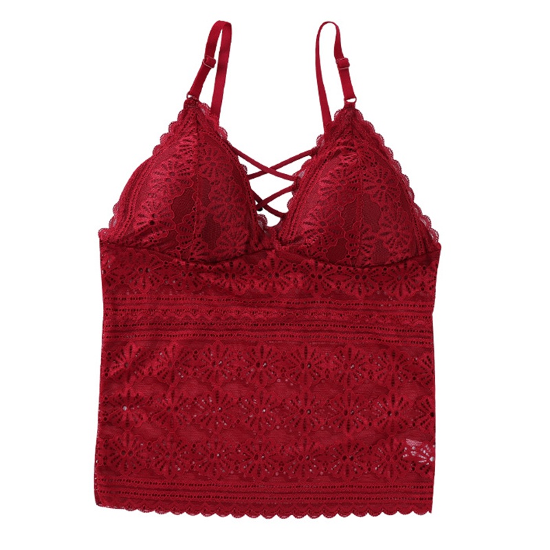 Women's Crop Tops Women Solid Color Cross Strap Deep V Neck Lace Underwear Sleeveless Intimates, Black
Women's Crop Tops Women Solid Color Cross Strap Deep V Neck Lace Underwear Sleeveless Intimates, Black
