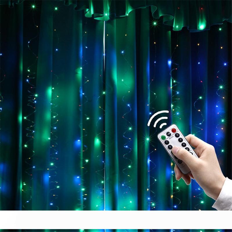 Remote control Window USB Curtain Lights Copper wire 3x3m 300 LED Fairy String Lights Christmas light Wedding Party Garland Decorations
Remote control Window USB Curtain Lights Copper wire 3x3m 300 LED Fairy String Lights Christmas light Wedding Party Garland Decorations