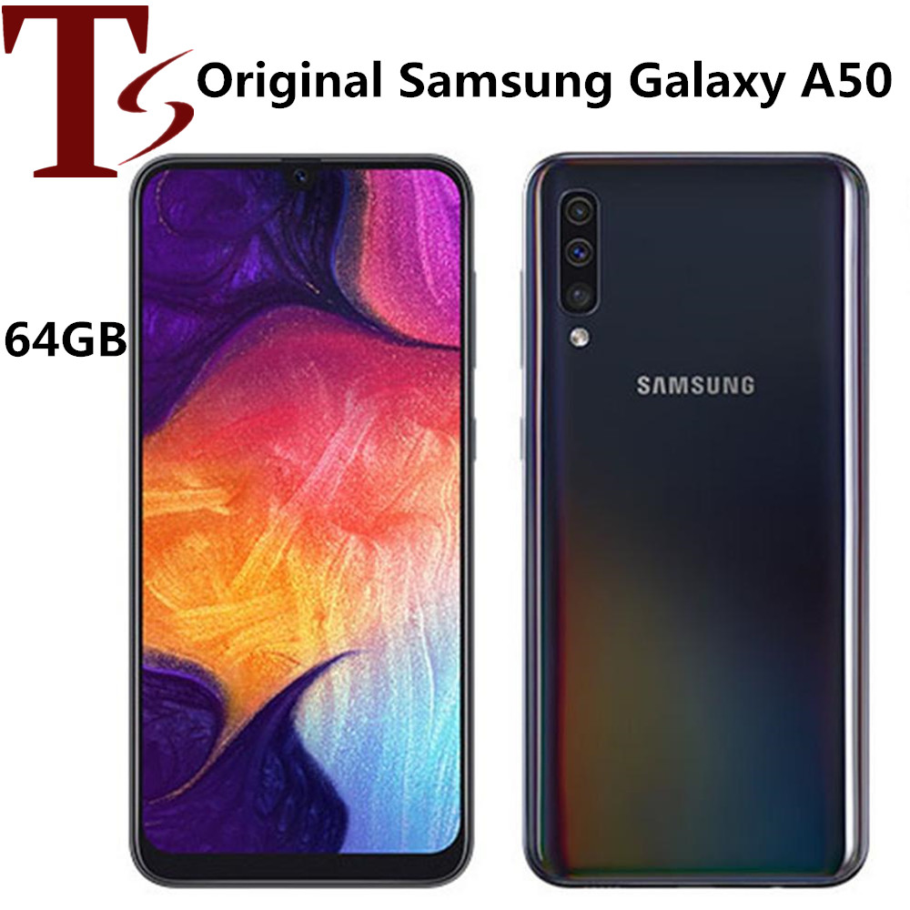Refurbished Original Samsung Galaxy A50 6.4 inch Octa Core 4GB RAM 64GB ROM 25MP Unlocked 4G LTE mobile Phone