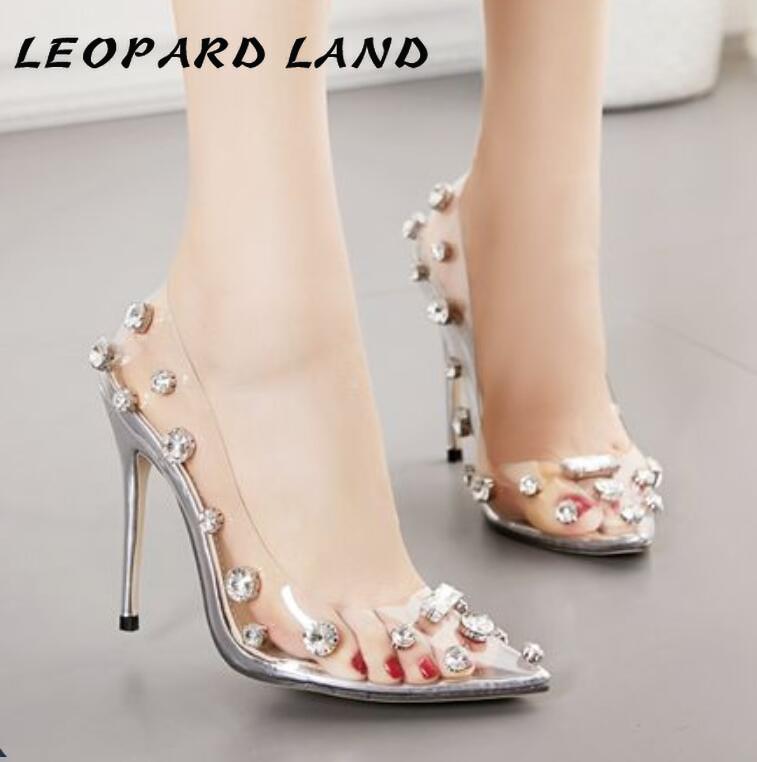 LEOPARD LAND 2020 New Shoes Large-Size Shallow Mouth Single Shoes Transparent Rhinestone Sexy Point Toe Pumps CWF, Silver
LEOPARD LAND 2020 New Shoes Large-Size Shallow Mouth Single Shoes Transparent Rhinestone Sexy Point Toe Pumps CWF, Silver