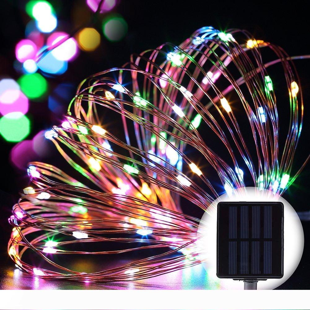 solar power Christmas lights 8 Colors 10m 100 LED Copper Wire LED String Light Starry Lights holiday lights
solar power Christmas lights 8 Colors 10m 100 LED Copper Wire LED String Light Starry Lights holiday lights