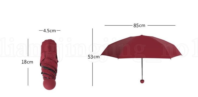 Mini Pocket Size Umbrella Anti UV Mini Capsule Paraguas Windproof Folding Umbrellas Rain Pocket Capsule Umbrella