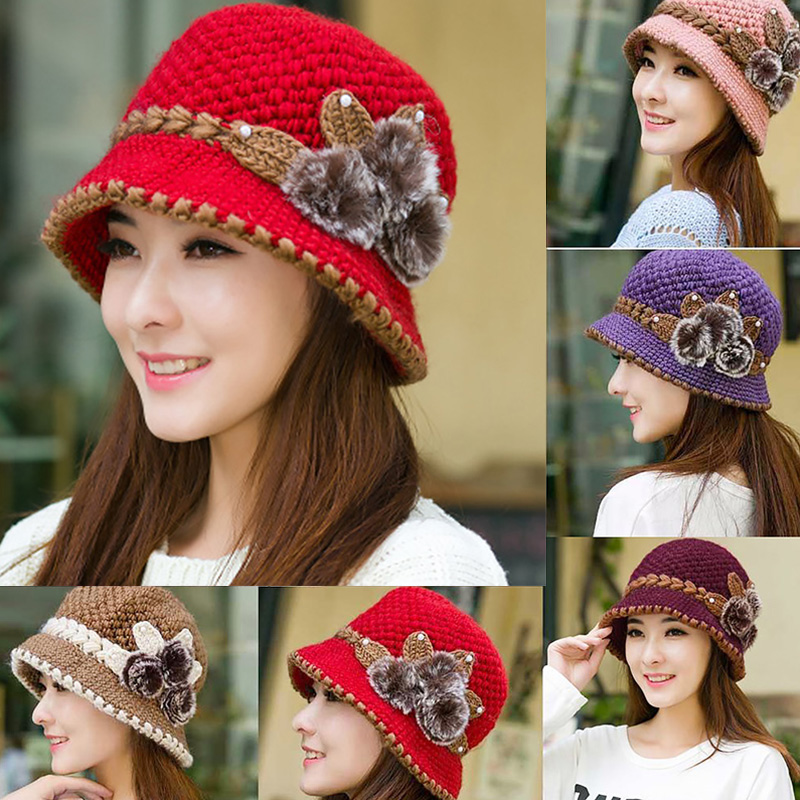 Fashion Warm Wool Knitted Cap With Flower Pattern Ladies Women Autumn Winter Soft Stretch Hat Knitted Caps Casual Comfortable
Fashion Warm Wool Knitted Cap With Flower Pattern Ladies Women Autumn Winter Soft Stretch Hat Knitted Caps Casual Comfortable