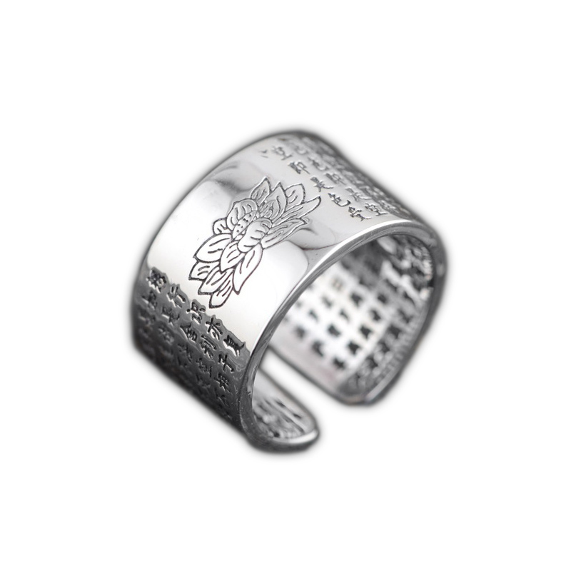 Innovative new classic Lotus Sutra opening 999 sterling silver 925 for men or women wedding ring jewelry
Innovative new classic Lotus Sutra opening 999 sterling silver 925 for men or women wedding ring jewelry