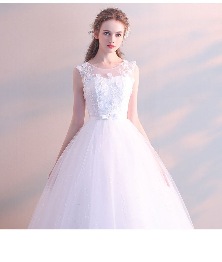 White Red Wedding Dress Bride Married Floor Length Princess Simple Pregnant Women High Waist Plus Size Vestidos De Novia