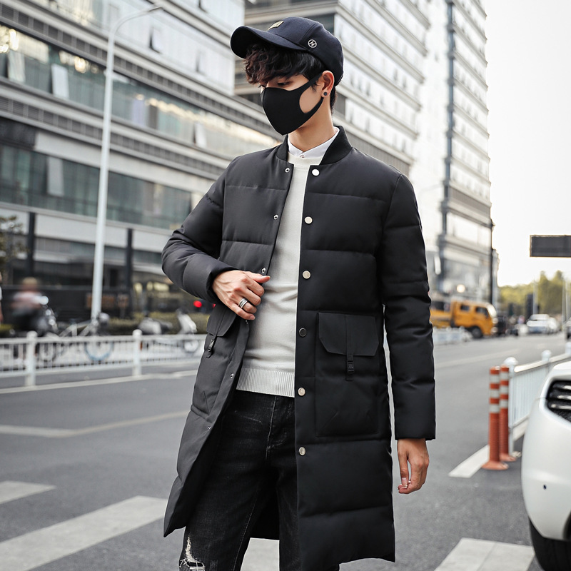 Casual Solid Winter Jacket Men Warm Loose Collarless Long Coat Pockets Single Breasted Warm Male Parka, Navy blue
Casual Solid Winter Jacket Men Warm Loose Collarless Long Coat Pockets Single Breasted Warm Male Parka, Navy blue