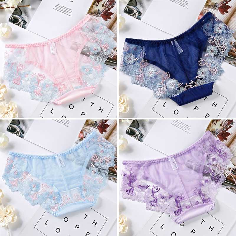 Sexy Underwear for Women Fashion Lace Mesh Transparent Panties Thongs G-string Embroidery Floral Underpants Panties Lingerie, Style u
Sexy Underwear for Women Fashion Lace Mesh Transparent Panties Thongs G-string Embroidery Floral Underpants Panties Lingerie, Style u