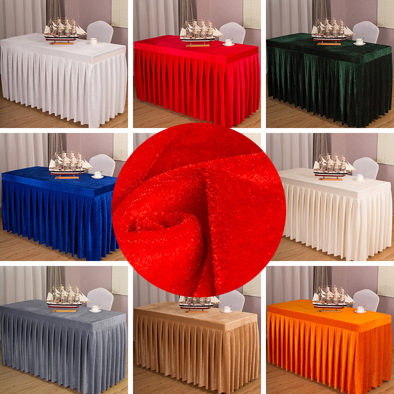 10pcs Don't need Iron Rectangular Pleuche Skirt Table Cloth Velour Table Cover For Wedding Party Banquet Tablecloth No wrinkles, White
10pcs Don't need Iron Rectangular Pleuche Skirt Table Cloth Velour Table Cover For Wedding Party Banquet Tablecloth No wrinkles, White