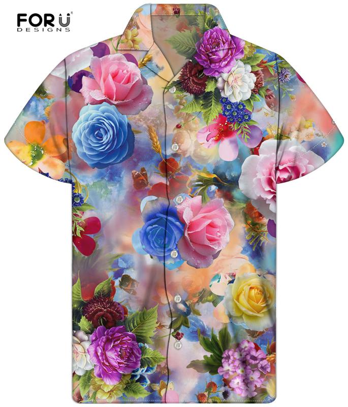 FORUDESIGNS Men's 2020 Fashion Blouse Tops Hawaiian Floral Flower Pattern Male Casual Cuban Holiday Vacation Chemise Homme, H8974z77
FORUDESIGNS Men's 2020 Fashion Blouse Tops Hawaiian Floral Flower Pattern Male Casual Cuban Holiday Vacation Chemise Homme, H8974z77