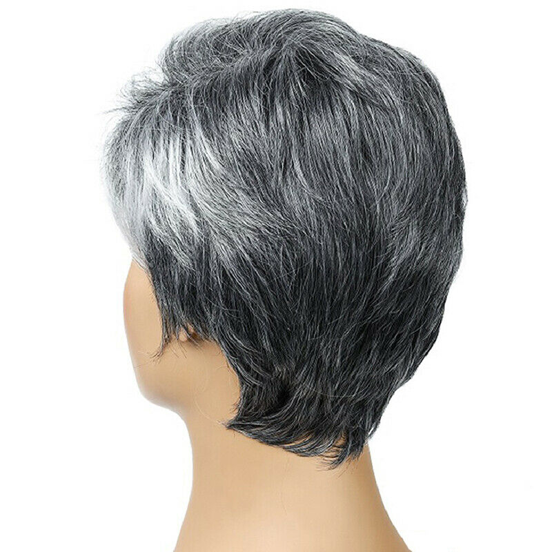 Women Natural Short Resistant Synthetic Hair Full Wig With Bangs Cosplay Party