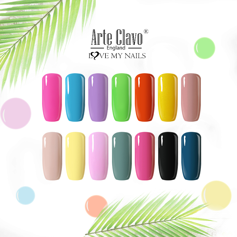 Arte Clavo 10ml New Color Gel Nail Polish Manicure Varnish Top Base LED UV Gel Hybrid Soak Off Nail Art Decorations Polish, 40508
Arte Clavo 10ml New Color Gel Nail Polish Manicure Varnish Top Base LED UV Gel Hybrid Soak Off Nail Art Decorations Polish, 40508