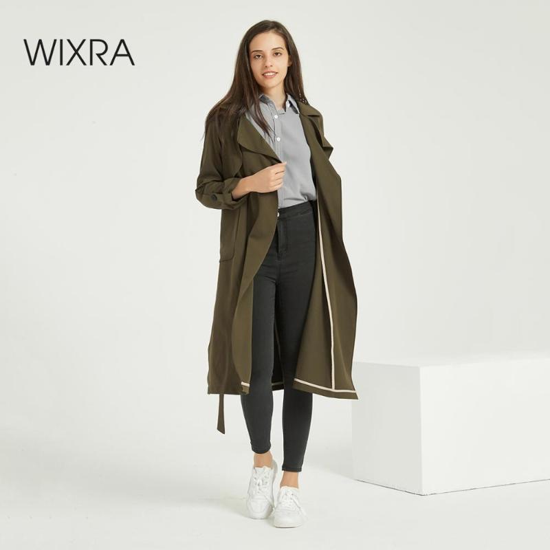 Wixra Women Casual Solid Classic Outwear With Sashes Trendy Office Coat Casual Long Trench Autumn Spring, Beige
Wixra Women Casual Solid Classic Outwear With Sashes Trendy Office Coat Casual Long Trench Autumn Spring, Beige