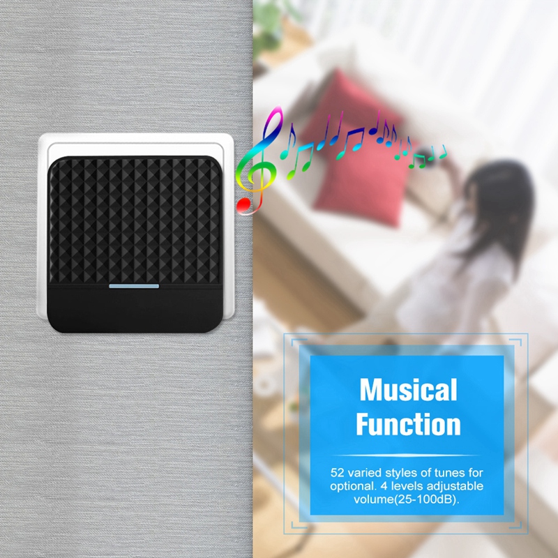 300M Remote Solar Wireless Waterproof Doorbell Light Control Sensor With Transmitter + Receiver Doorbell One For Two Kit US Pl
300M Remote Solar Wireless Waterproof Doorbell Light Control Sensor With Transmitter + Receiver Doorbell One For Two Kit US Pl