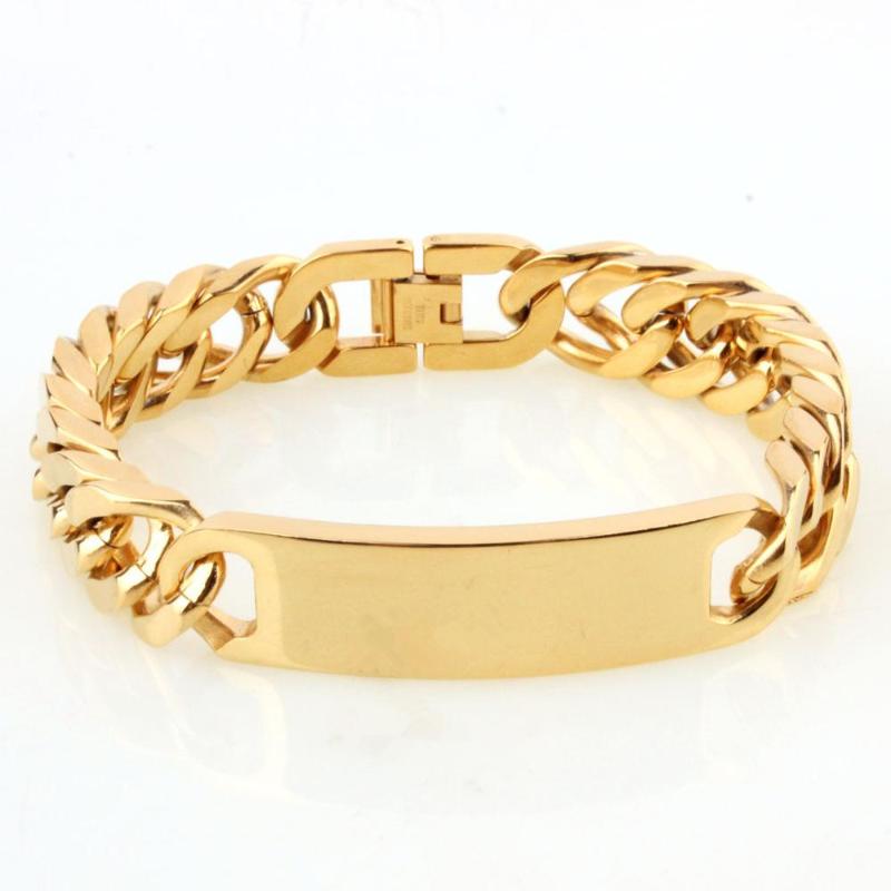 Men's Vintage Gold Miami Cuban-link ID Tag Bracelet for Men Stainless Steel Curb Cuban Chain Fashion Style Bracelet Male Jewelry
Men's Vintage Gold Miami Cuban-link ID Tag Bracelet for Men Stainless Steel Curb Cuban Chain Fashion Style Bracelet Male Jewelry
