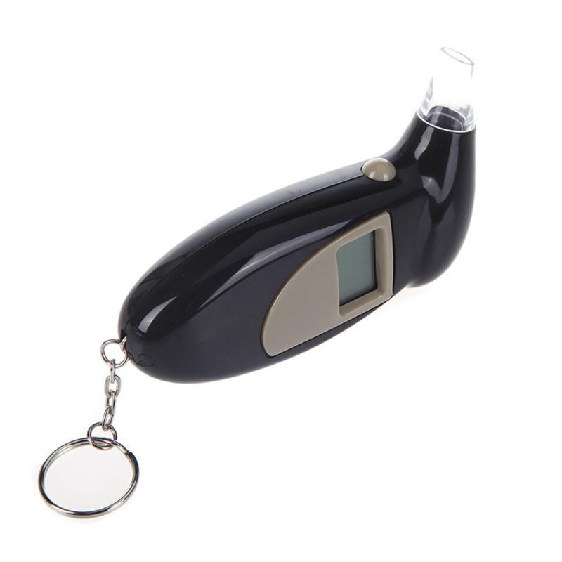 Professional Alcohol Breath Tester Breathalyzer Analyzer Detector Test Keychain Breathalizer Breathalyser DeviceLCD Screen
