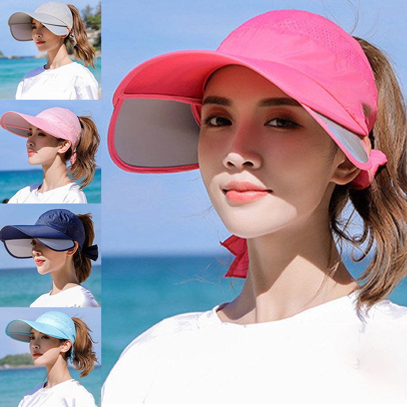 New Arrival Retractable Women Sun Visor Summer Sun Hat Unisex UV Hat Cap Beach Headwear DSA, Sky blue
New Arrival Retractable Women Sun Visor Summer Sun Hat Unisex UV Hat Cap Beach Headwear DSA, Sky blue