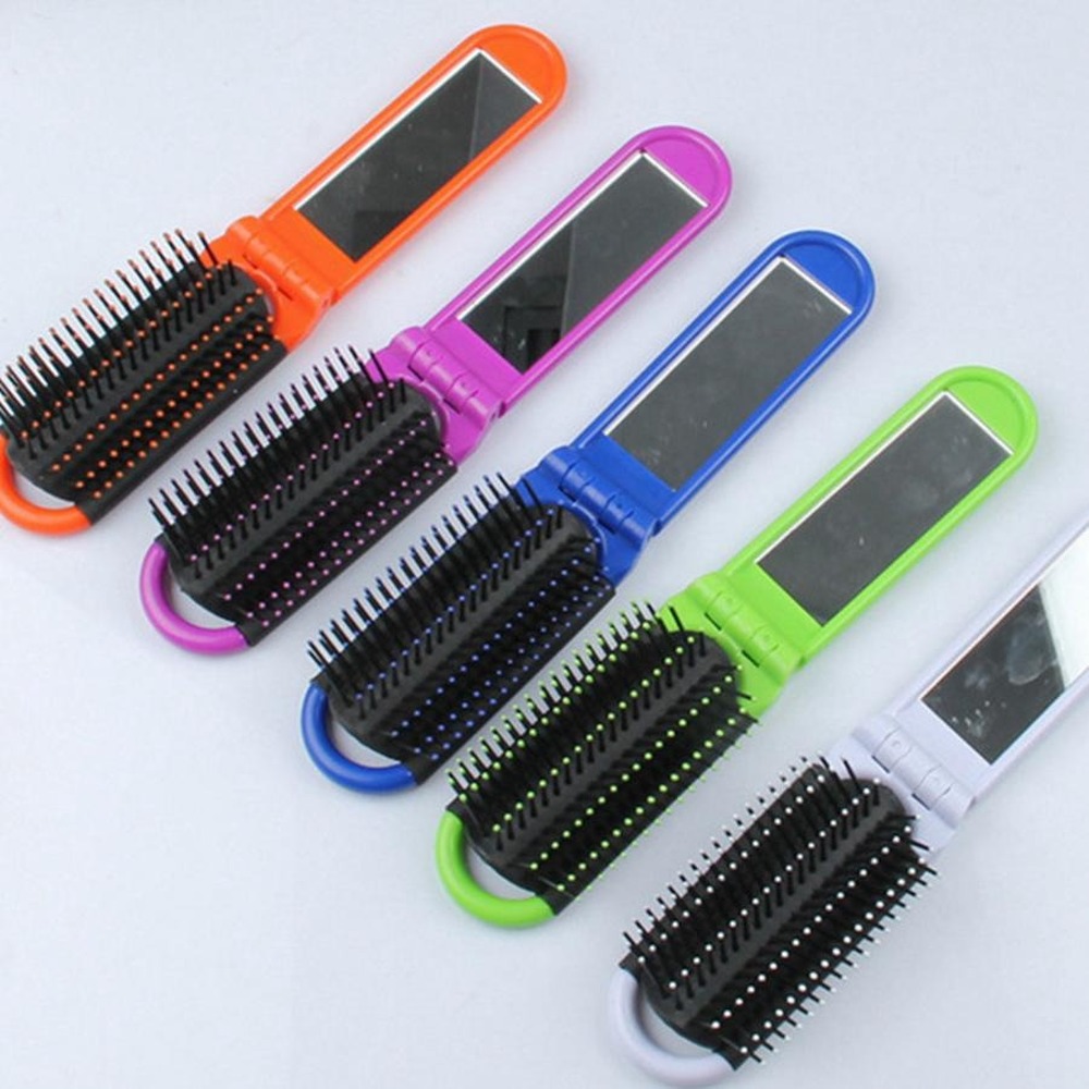 Makeup Comb Portable Mini Folding Comb Airbag Massage Hair Boutique Travel Plastic Comb Airbag Massage Round Travel Brush Peine