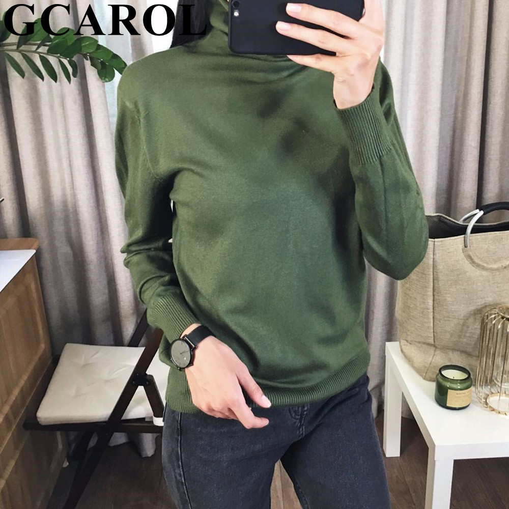 GCAROL New Women 30% Wool Turtleneck Sweater Fall Winter Jumper Render Knit Basic Pullover Solid Color OL Lady Knitted Tops Y200819