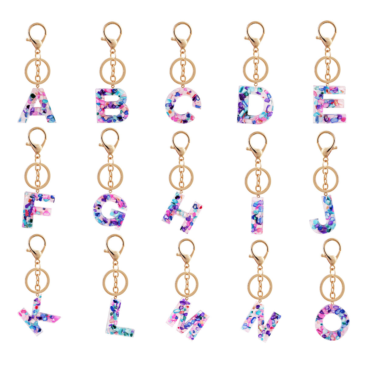 Fashion Letter Keychain Trendy Creative Colorful 26 English Letter Initial Resin Handbag Keyring Accessories For Women
Fashion Letter Keychain Trendy Creative Colorful 26 English Letter Initial Resin Handbag Keyring Accessories For Women