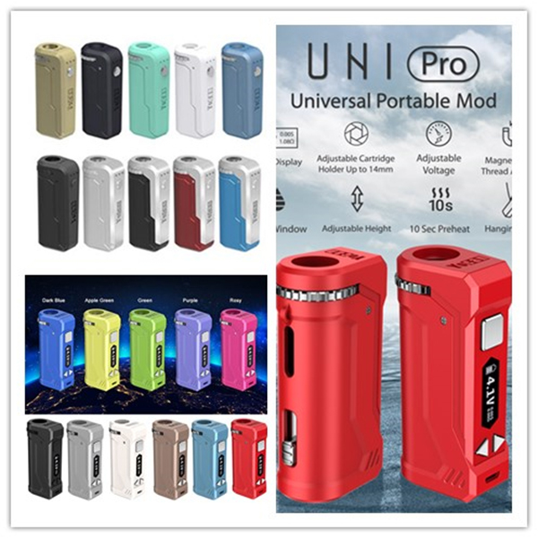Original Yocan UNI Box Mod Pro 650mAh E-cigarette Kits Preheat VV Variable Voltage Battery With Magnetic 510 Adapter For Thick Oil DHL, Yocan uni mod
Original Yocan UNI Box Mod Pro 650mAh E-cigarette Kits Preheat VV Variable Voltage Battery With Magnetic 510 Adapter For Thick Oil DHL, Yocan uni mod
