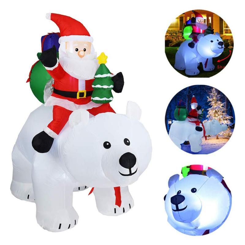 Inflatable Santa Claus Iding The Polar Bear Christmas Decorations Outdoor Christmas Yard Indoor Home Garden Prop Decoration 2020
Inflatable Santa Claus Iding The Polar Bear Christmas Decorations Outdoor Christmas Yard Indoor Home Garden Prop Decoration 2020
