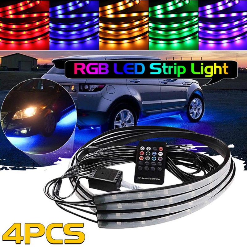 Interior&External Lights RGB LED Strip Under Car Tube Underglow Underbody System Neon Light Kit Remote Control
Interior&External Lights RGB LED Strip Under Car Tube Underglow Underbody System Neon Light Kit Remote Control