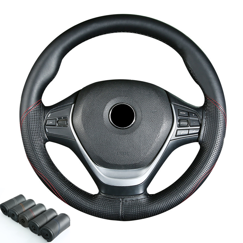 5 Colors Hand Sewing Car Steering Wheel Cover Cow Leather Wrap Non-slip Wear-resistant Braid on the Steering-wheel Volant Funda
5 Colors Hand Sewing Car Steering Wheel Cover Cow Leather Wrap Non-slip Wear-resistant Braid on the Steering-wheel Volant Funda