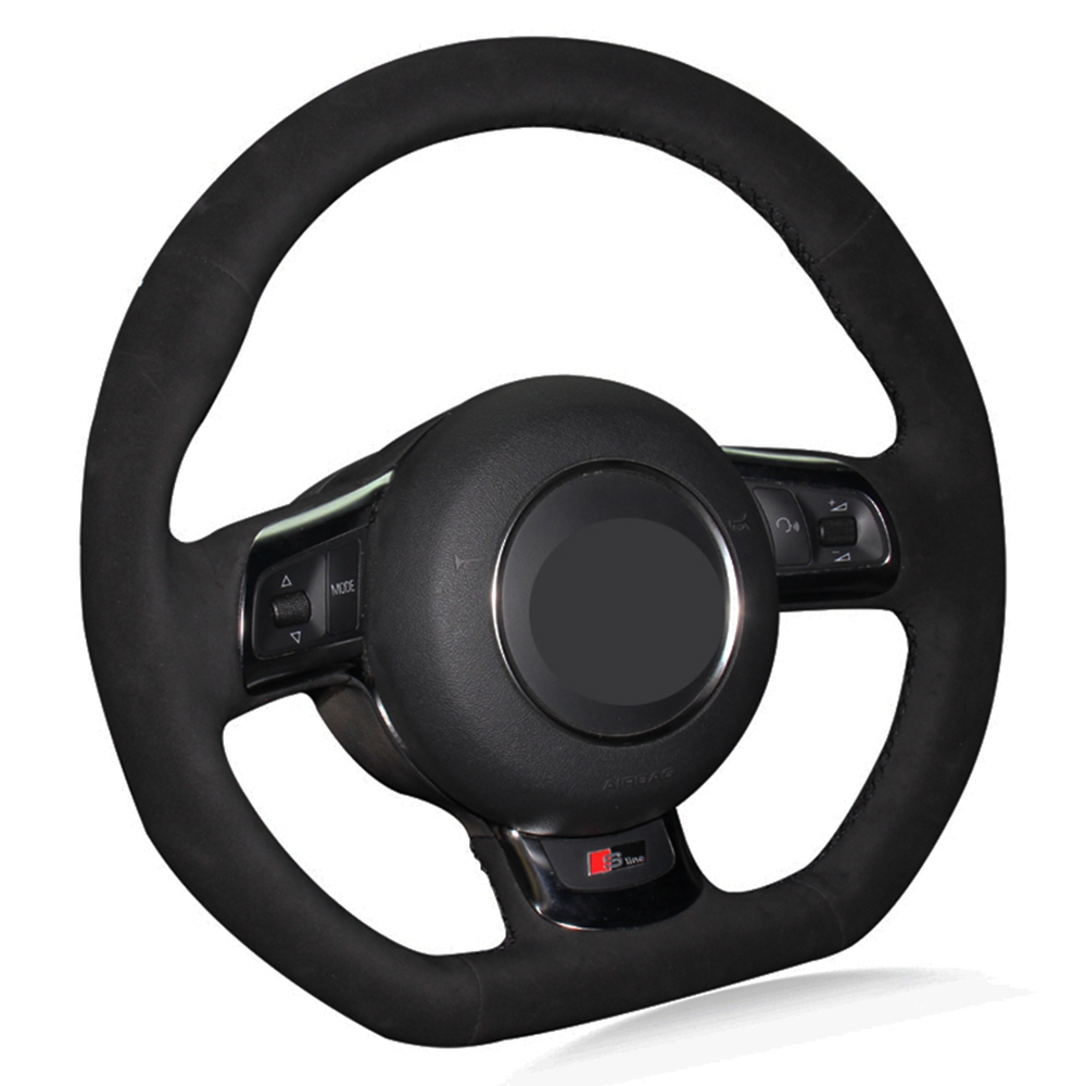 Car Steering Wheel Cover Hand-stitched Black Genuine Leather Suede For Audi TT TTS (8J) 2006-2014 A3 S3 (8P) Sportback 2008-2012
Car Steering Wheel Cover Hand-stitched Black Genuine Leather Suede For Audi TT TTS (8J) 2006-2014 A3 S3 (8P) Sportback 2008-2012
