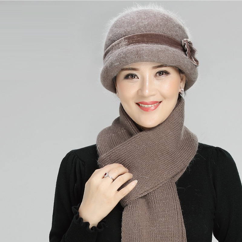 Middle Aged Warm Hat Scarf 2pcs Elderly Wool Knitted Hat Female Winter Knitting Wool Cap Mother Thickened Warm Scarf B-7773, Khaki
Middle Aged Warm Hat Scarf 2pcs Elderly Wool Knitted Hat Female Winter Knitting Wool Cap Mother Thickened Warm Scarf B-7773, Khaki